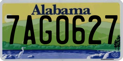 AL license plate 7AG0627