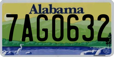 AL license plate 7AG0632