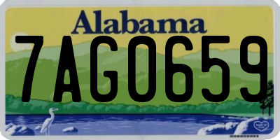 AL license plate 7AG0659