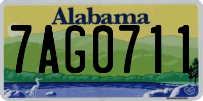 AL license plate 7AG0711