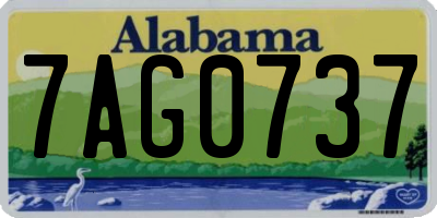 AL license plate 7AG0737