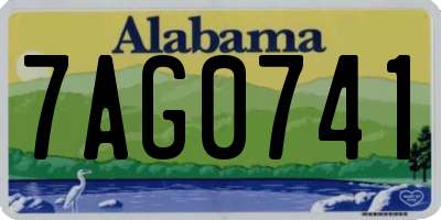 AL license plate 7AG0741