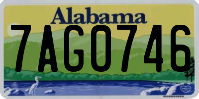 AL license plate 7AG0746