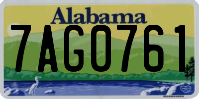 AL license plate 7AG0761