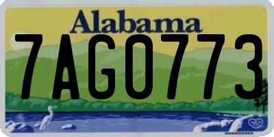AL license plate 7AG0773