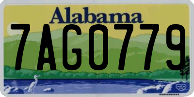 AL license plate 7AG0779