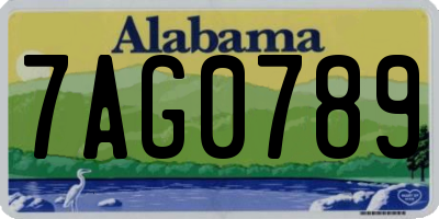 AL license plate 7AG0789