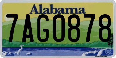AL license plate 7AG0878