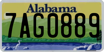 AL license plate 7AG0889