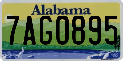AL license plate 7AG0895