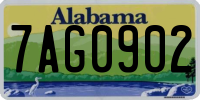 AL license plate 7AG0902