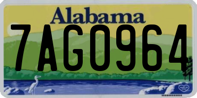 AL license plate 7AG0964