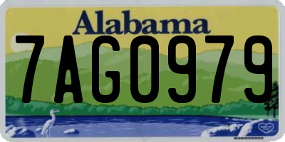 AL license plate 7AG0979