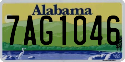 AL license plate 7AG1046