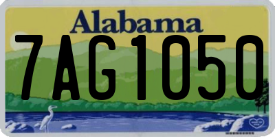 AL license plate 7AG1050