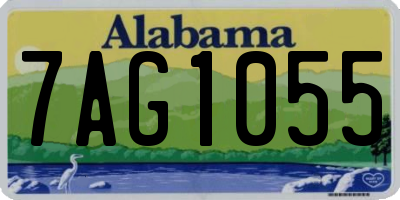 AL license plate 7AG1055