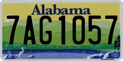 AL license plate 7AG1057