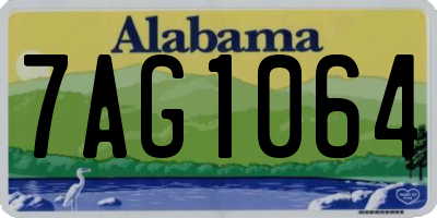 AL license plate 7AG1064