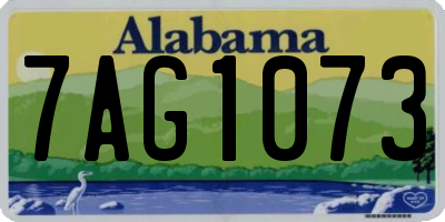 AL license plate 7AG1073