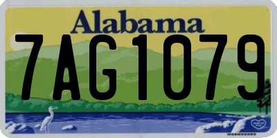 AL license plate 7AG1079