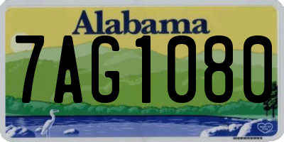 AL license plate 7AG1080