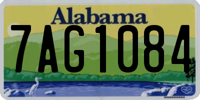 AL license plate 7AG1084