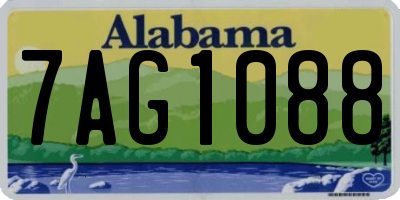 AL license plate 7AG1088