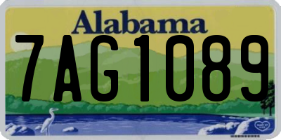 AL license plate 7AG1089