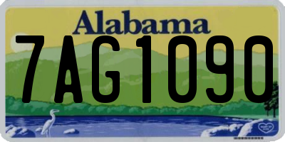 AL license plate 7AG1090