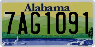 AL license plate 7AG1091