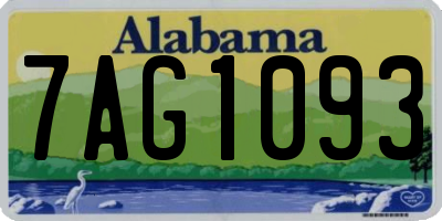 AL license plate 7AG1093
