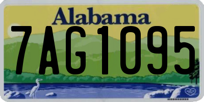 AL license plate 7AG1095