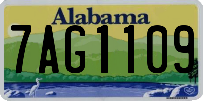 AL license plate 7AG1109