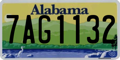 AL license plate 7AG1132