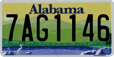 AL license plate 7AG1146