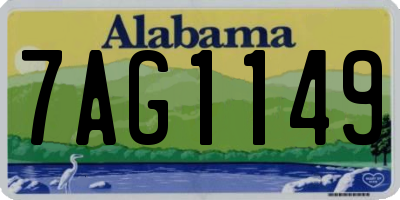 AL license plate 7AG1149