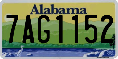 AL license plate 7AG1152