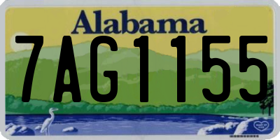 AL license plate 7AG1155