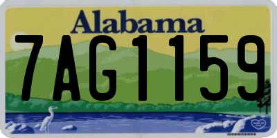 AL license plate 7AG1159