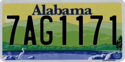 AL license plate 7AG1171