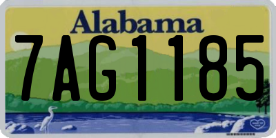 AL license plate 7AG1185