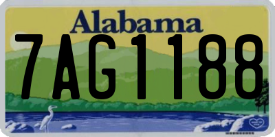 AL license plate 7AG1188
