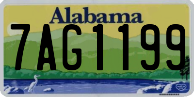 AL license plate 7AG1199