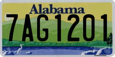 AL license plate 7AG1201