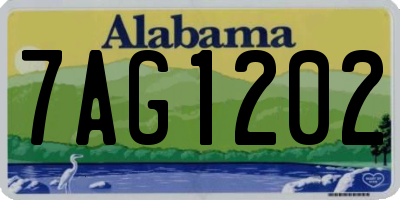 AL license plate 7AG1202