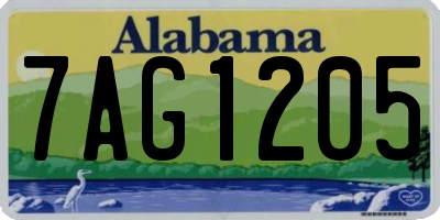 AL license plate 7AG1205