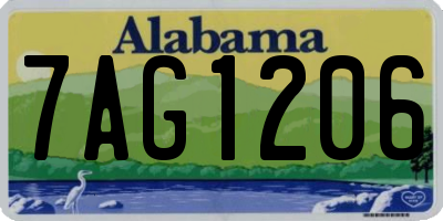AL license plate 7AG1206