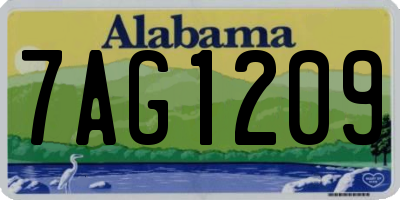 AL license plate 7AG1209