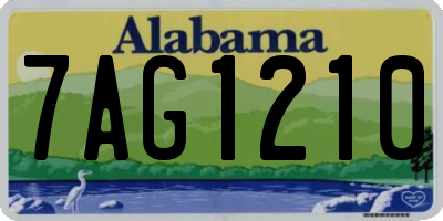 AL license plate 7AG1210