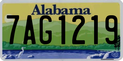 AL license plate 7AG1219